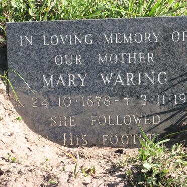WARING Mary 1878-1951