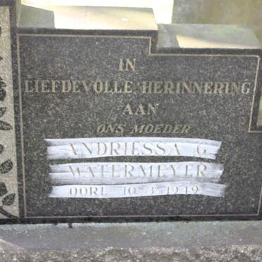WATERMEYER Andriessa G. -1949