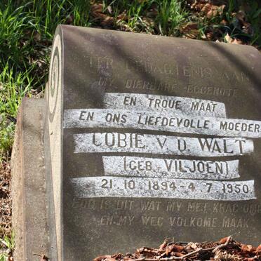 WALT Cobie, v.d. nee VILJOEN 1894-1950