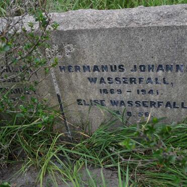 WASSERFALL Hermanus Johannes 1869-1941 &amp; Elise -1956