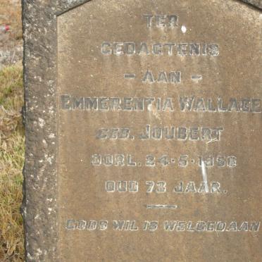 WALLACE Emmerentia nee JOUBERT -1956