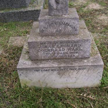 WAHL Johan Leonard Coenraad -1906