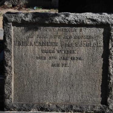 WAMMER Hanna nee SJOBLOM -1934