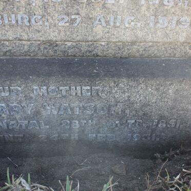 WATSON Susan Mary 1851-1931