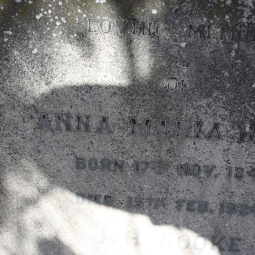 WAHL Anna Maria 1846-1924