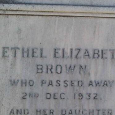 BROWN Ethel Elizabeth -1932
