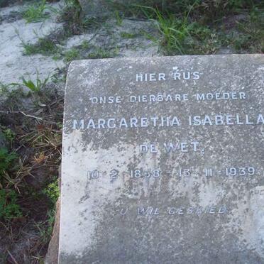 WET Margaretha Isabella, de 1858-1939