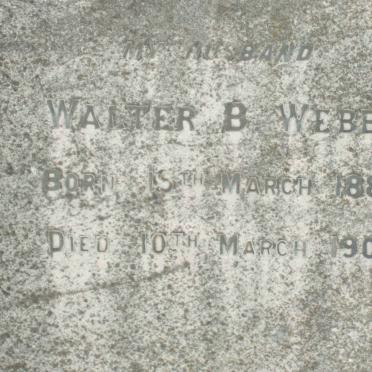 WEBB Walter B.  1881-1906