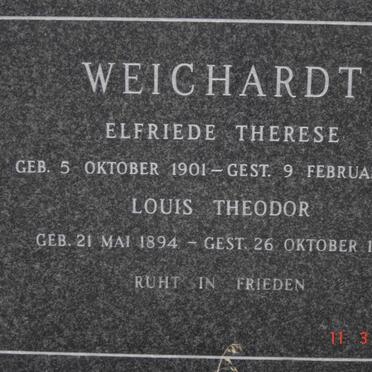 WEICHARDT Louis Theodore 1894-1985 &amp;  Elfriede Therese  1901-1978