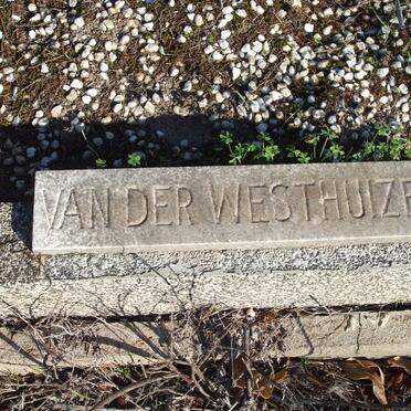 WESTHUIZEN, van der