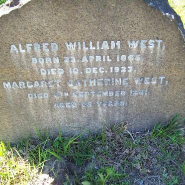 WEST Alfred William 1865-1923 :: WEST Margaret Catherine -1951