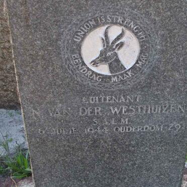 WESTHUIZEN N., van der -1944