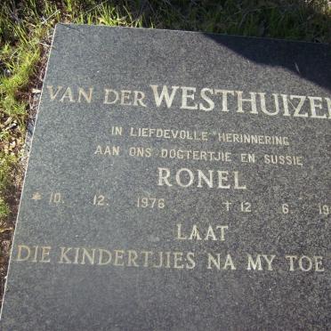 WESTHUIZEN Ronel, van der 1976-1988
