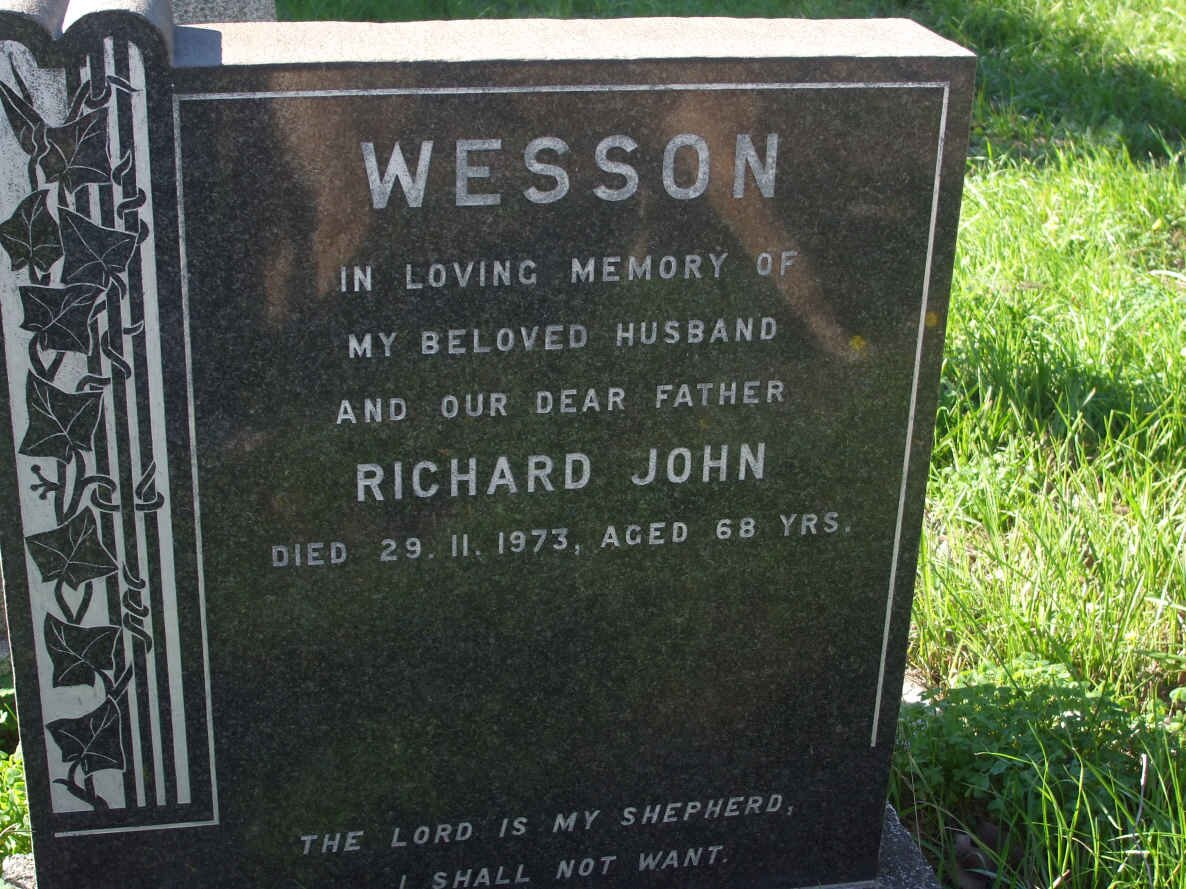 WESSON Richard John -1973 