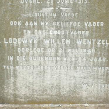 WENTZEL Lodewyk Willem -1940