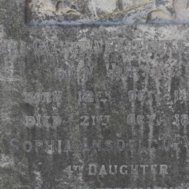 WET Anna Catherina Fredericka, de nee HURTER 1815-1899 :: DE WET Anna Helena Johanna Vernon 1848-1922 ::  DE WET Sophia Ansdell 