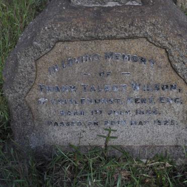 WILSON Frank Talbot 1866-1925