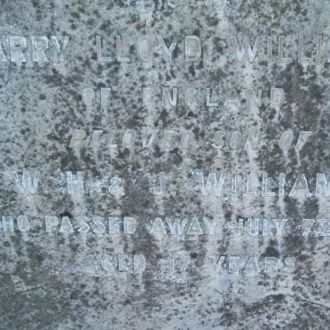 WILLIAMS Harry Lloyd -1904 