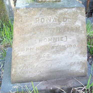 WILLIAM Ronald Neil M. 1904-1918