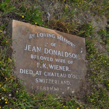 WIENER Jean nee DONALDSON -1928