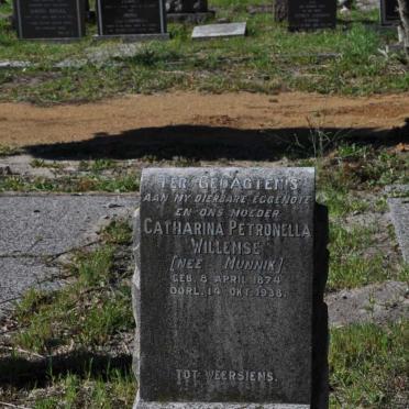 WILLEMSE Catharina Petronella nee MUNNIK 1874-1938