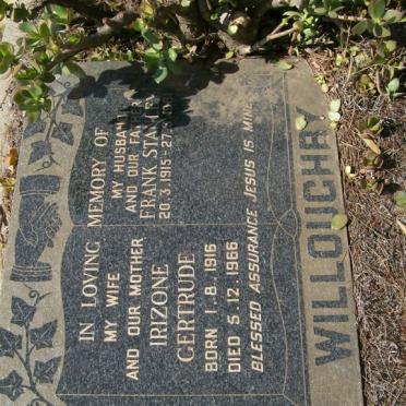 WILLOUGHBY Frank Stanley 1915-1981 &amp; Irizone Gertrude 1916-1966