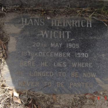 WICHT Hans Heinrich 1905-1990