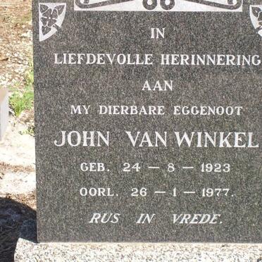 WINKEL John, van 1923-1977