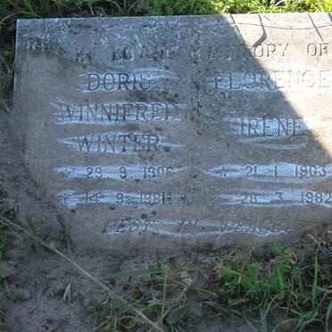 WINTER Doris Winnifred 1906-1981 :: ? Florence Irene 1903-1982