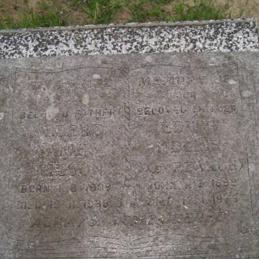 WILSON Albert James 1898-1938 &amp; Edith Nellie PEARCE 1899-1979