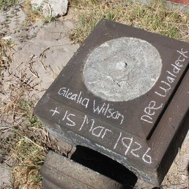 WILSON Glealia nee WALDECK -1926