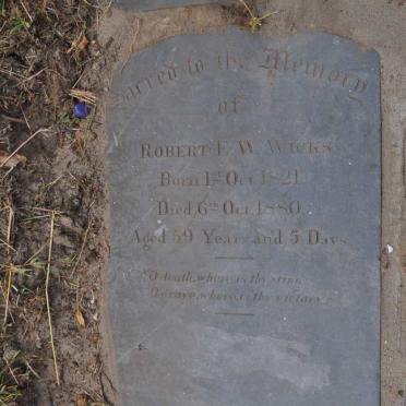 WICKS Robert E.W. 1821-1880