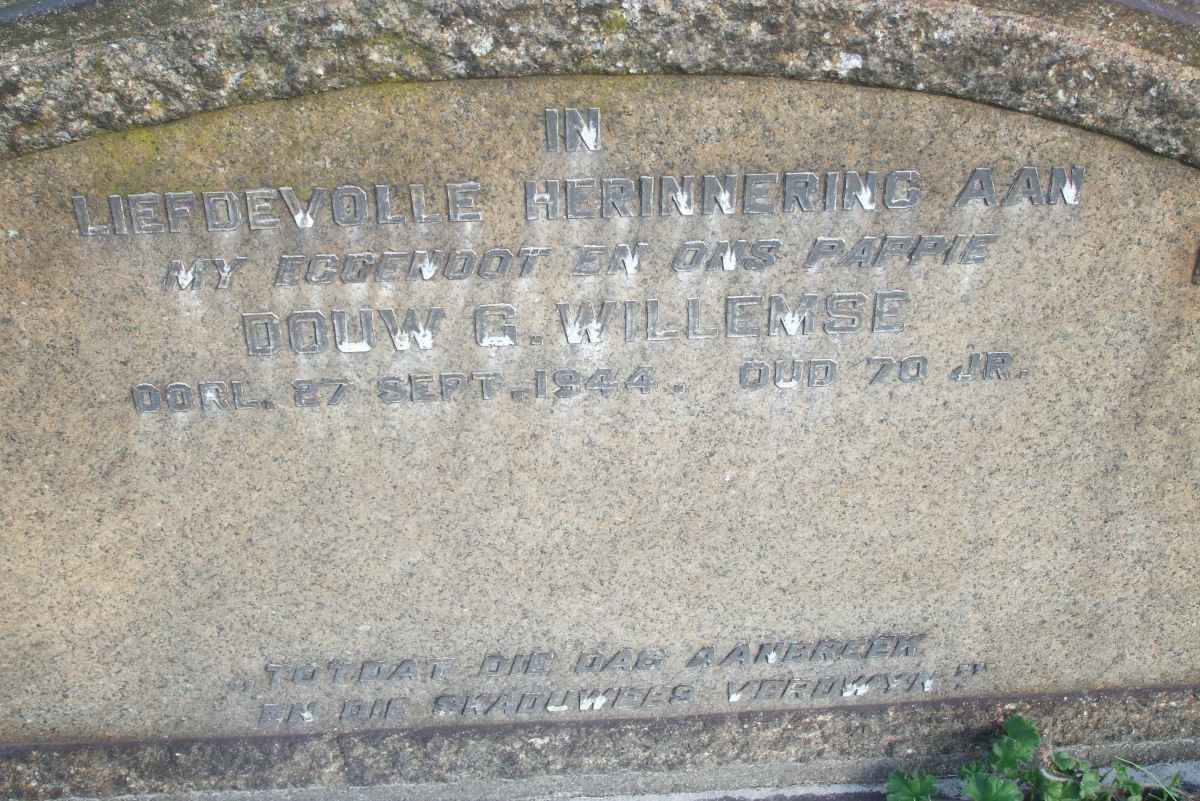 WILLEMSE Douw G. -1944