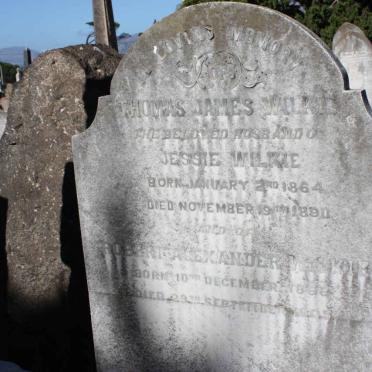 WILKIE Thomas James -1864-1890 :: WILKIE Robert Alexander 1866-1905