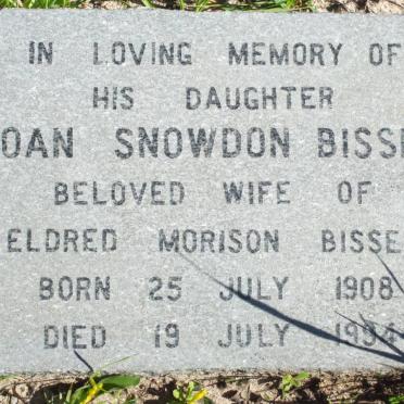WILLIAMS Thomas Edward -1943 :: BISSETT Eldred Morison 1905-2001 &amp; Joan Snowdon 1908-1994