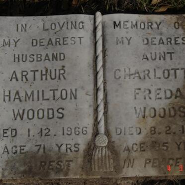 WOODS Arthur Hamilton -1966 :: WOODS Charlotte Freda -1985