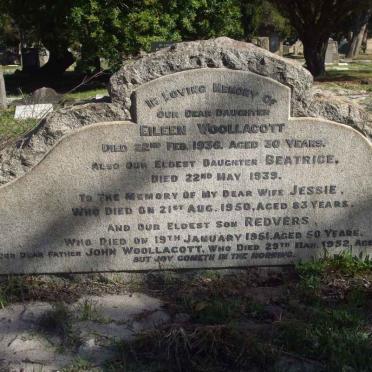 WOOLLACOTT John -1952 &amp; Jessie -1950