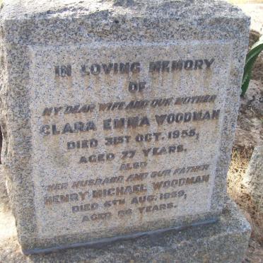 WOODMAN Henry Michael -19?9 &amp; Clara Emma -1955