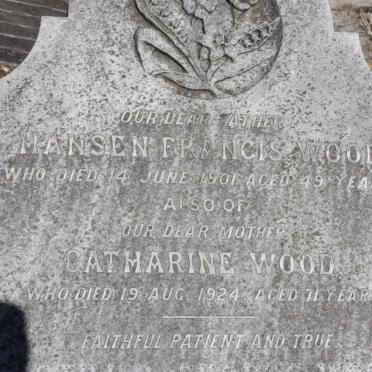 WOOD Hansen Francis -1901 &amp; Catharine -1924