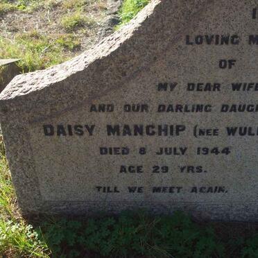 MANCHIP Daisy nee WULFF -1944