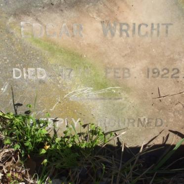 WRIGHT Edgar -1922 :: WRIGHT Irene M. 1891-19??