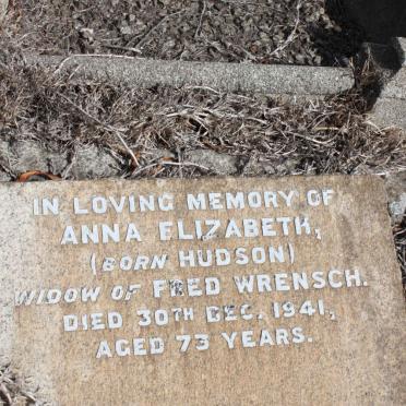 WRENSCH Anna Elizabeth nee HUDSON -1941