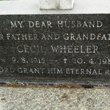 WHEELER Cecil 1915-1981