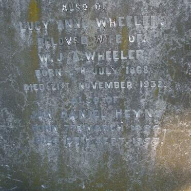 WHEELER Tom Frederick -1892 :: WHEELER William Blacking -1898