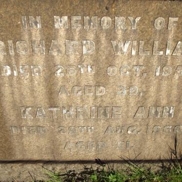 WHITFORD Richard William -1952 &amp; Kathrine Ann -1960