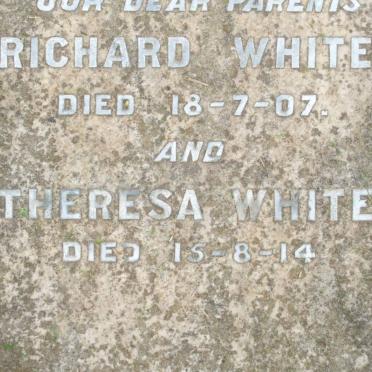 WHITE Richard -1907 &amp; Theresa -1914