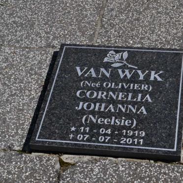 WYK Cornelia Johanna, van nee OLIVIER 1919-2011