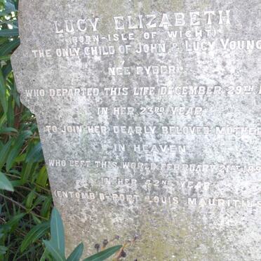 YOUNG Lucy Elizabeth -1896 :: YOUNG Lucy nee RYDER -1893