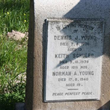 YOUNG Dennis J. 1938 :: SCHULER Keith -1939 :: YOUNG Norman A. -1940