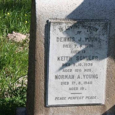 YOUNG Dennis J. 1938 :: SCHULER Keith -1939 :: YOUNG Norman A. -1940